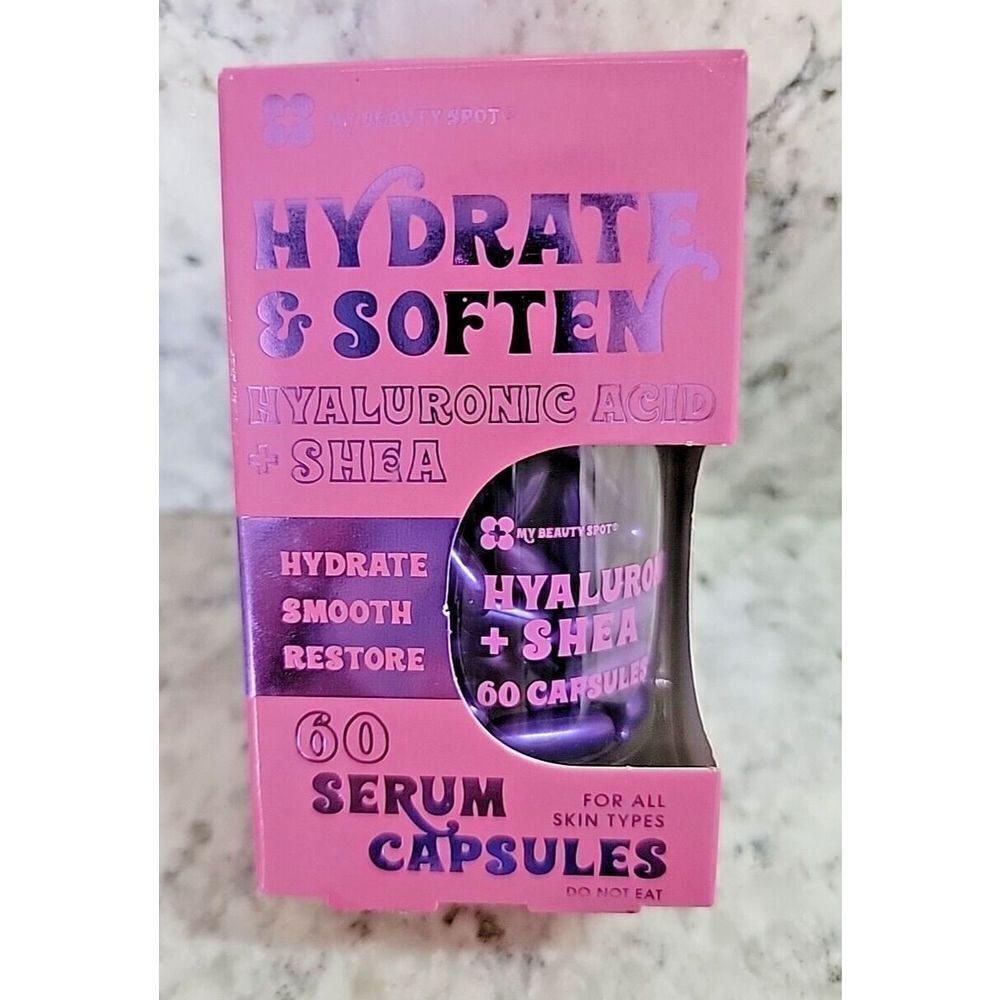My beauty Spot Hyaluronic Acid‎ + Shea Serum 60 Capsules Hydrate Smooth Restore